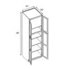 Pantry Cabinet 2 Door 4 Shelves 24" W x 84" H x 24" D